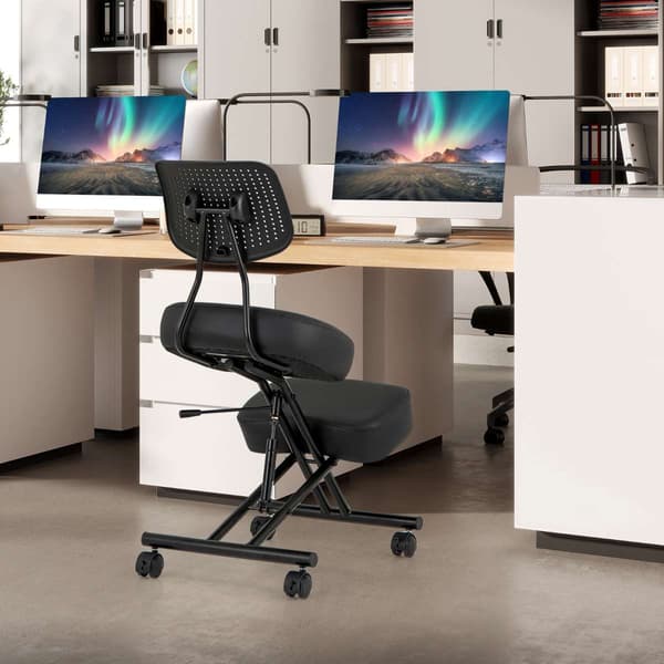 Ergonomisk Knælestol, 85x46x87 cm, Sort , Star