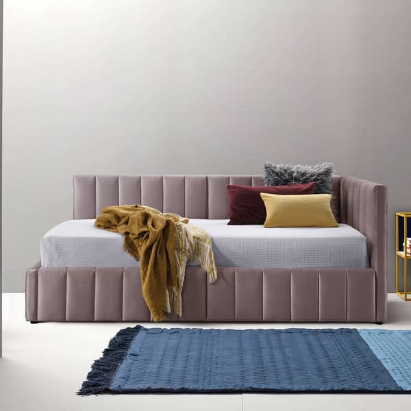 Seng Jasper 104x214x84,5 cm Pink Stof
