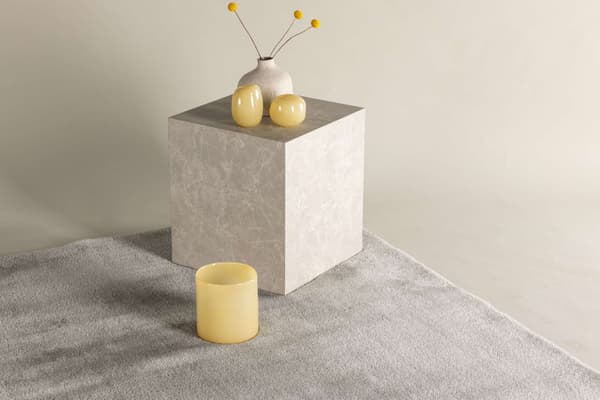 Matto, Blanca polyesteri, 290x200 cm, vaaleanharmaa
