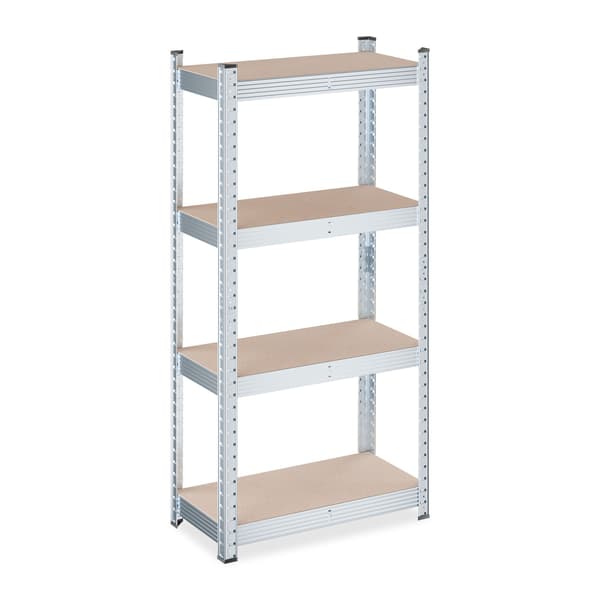 Hyllsystem 120x60x30 cm Brun Silver, stål, Kodustaar