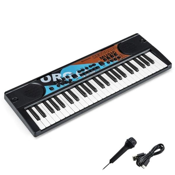 Børneklaver Keyboard, 53,3x19,1x5,1 cm, Sort, ABS , Star