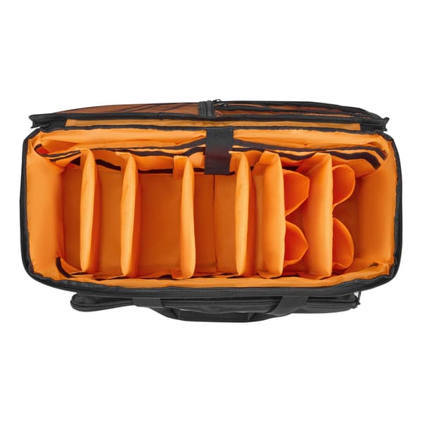 DJ-kabeltaske, 50.8x23.9x26.4 cm, sort, polstret opbevaring
