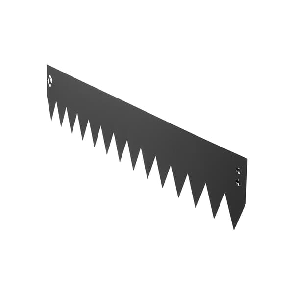 Landskabsafgrænsning Galvaniseret Stål 101,6x15,2x0,1 cm Sort