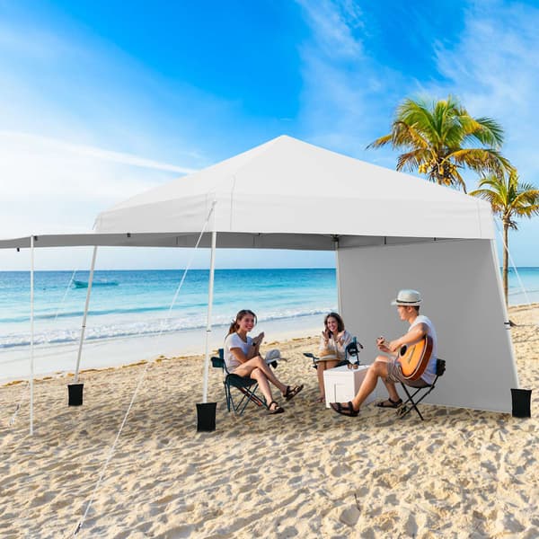 Pop-up pavillon, 14x9,2x8,3 ft, hvid , Star