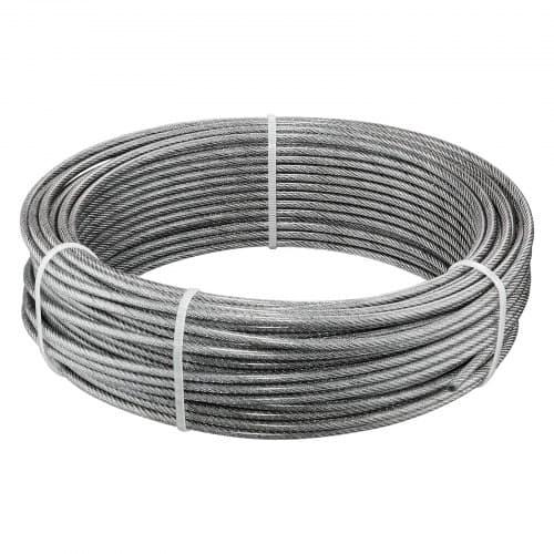 Wire Rope Kit, 30,5 m, 3,2 mm, Rostfritt stål