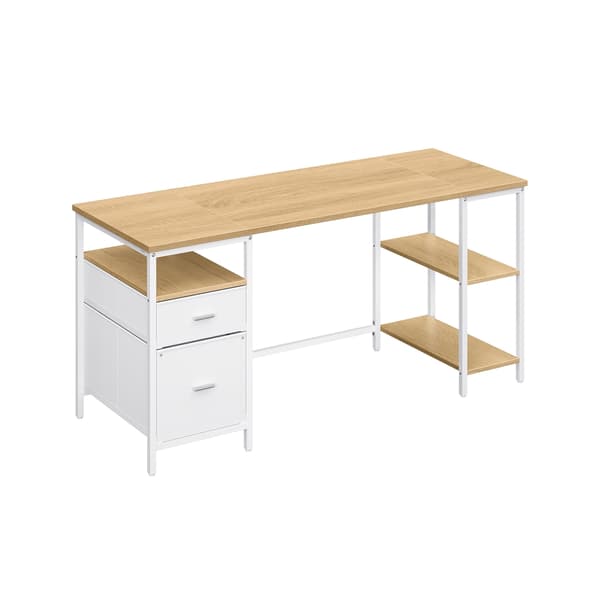 Skrivebord, 160x60x76 cm, Sort