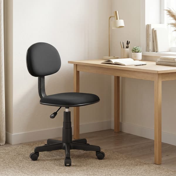 Skrivebordsstol 43x48x75–87 cm sort