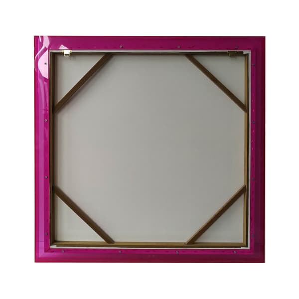 Väggkonst 80x80x3,3 cm Rosa Akryl