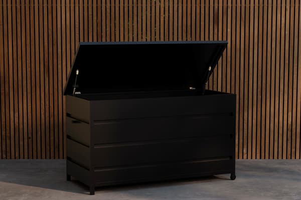 Opbevaringsboks, Nisis, Sort, Aluminium