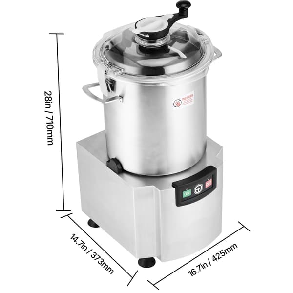 Foodprocessor, 42,5x37,3x71 cm, rustfrit stål