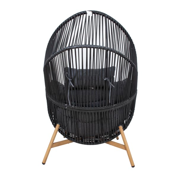 Fritidsstol Helsinki 98x101x142 cm Sort