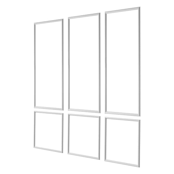 Vägglistkit, 61x137x61 cm, Vit, Polystyren