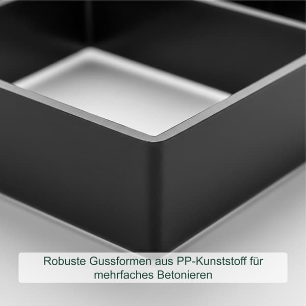 Belægningsform 4x45x40 cm Sort, plast, Kodustaar