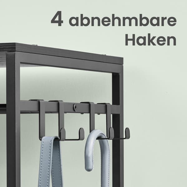 Tøjstativ 40x141x180 cm Sort, stål