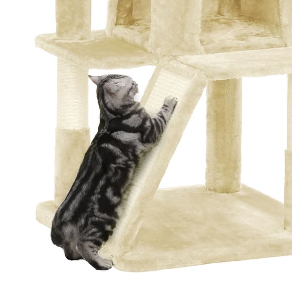 Kattetræ 48x48x96 cm Beige