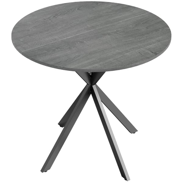 Spisebord, 80x75 cm, Grå, Træ og Metal