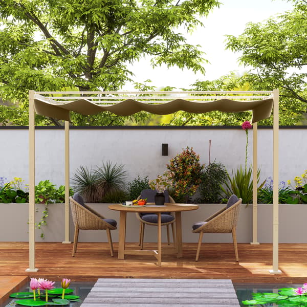 Pergola, 298x297x221 cm, Khaki, polyester