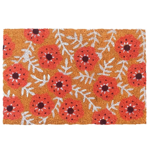 Dørmåtte i kokos, planter, 60x40 cm, Kodustaar
