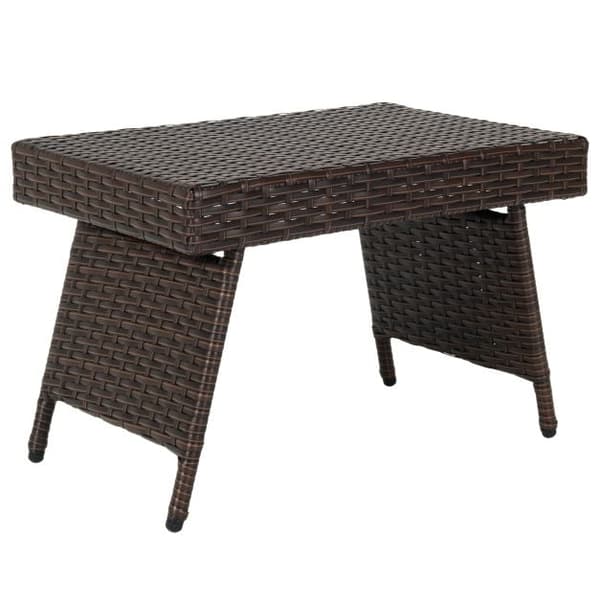 Sammenklappeligt rattan havebord 60x40x39 cm
