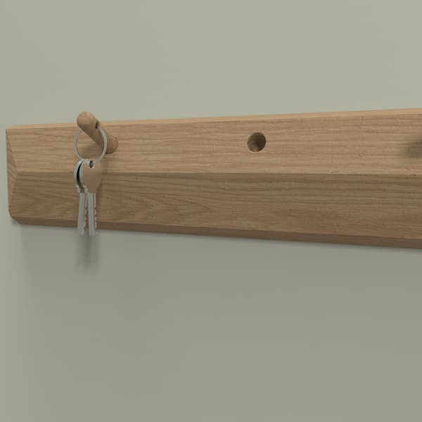 Väggställ 100x2,3x8,3 cm Ekträ