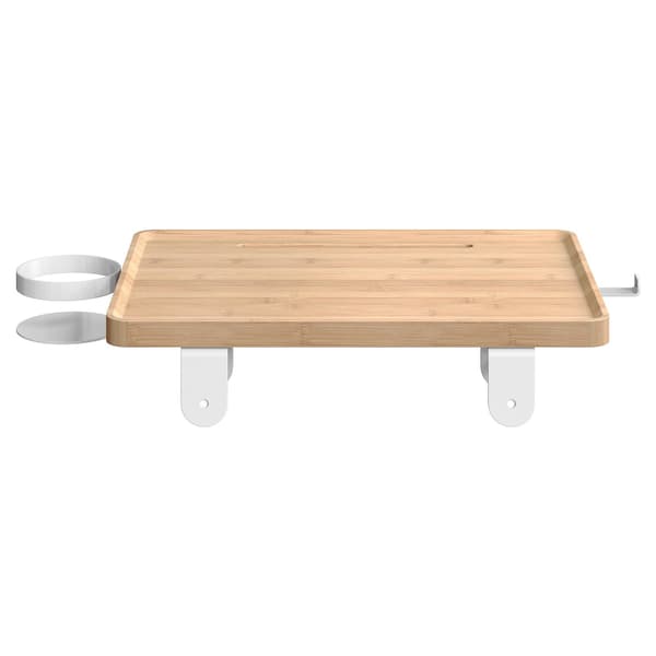 Sengehylde 37,8x27x7,9 cm Beige Bambus