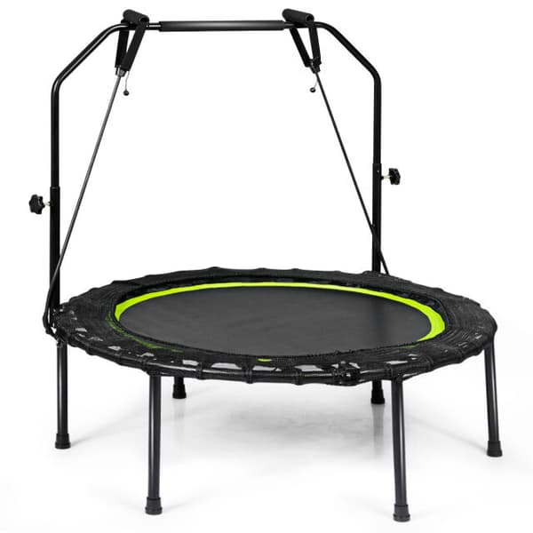 Trampolin, 101x101x107,5-130,5 cm, Grøn, Sammenklappelig