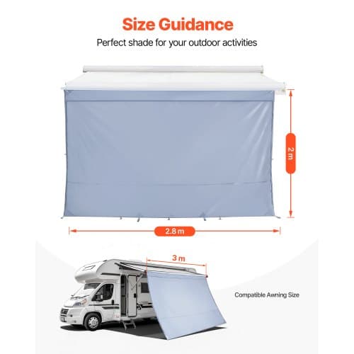 Markis Solskyddsskärm 200x280 cm UV50+ Polyester Mesh