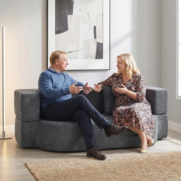 Sovesofa 190x80x60 cm mørkegrå