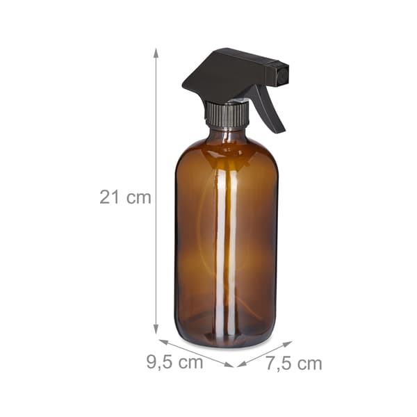 Sprayflaskset, 21x9.5x7.5 cm, Brun, Glas, Kodustaar