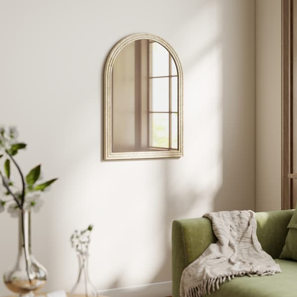 Vægspejl 50x2x70 cm beige
