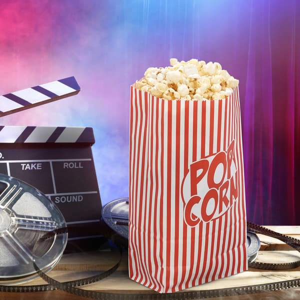 Popcornposer 100 stk retro print, Kodustaar