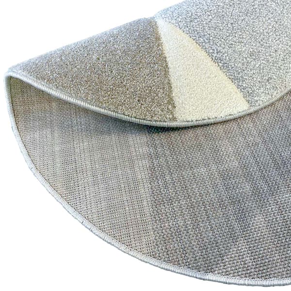 Matto Dixie Carved-1 160 cm harmaa polypropeeni
