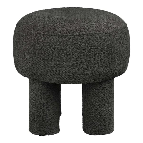 Puf, Canberra, kulgrå, polyester