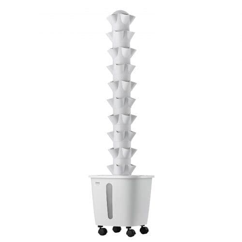 Hydroponiskt tornodlingssystem VV1-10C-EU 50 kapslar 10 nivåer 35x35x132 cm vit