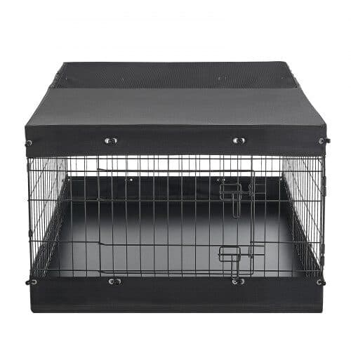 Hundhage 4 paneler 93x93x61,5 cm svart