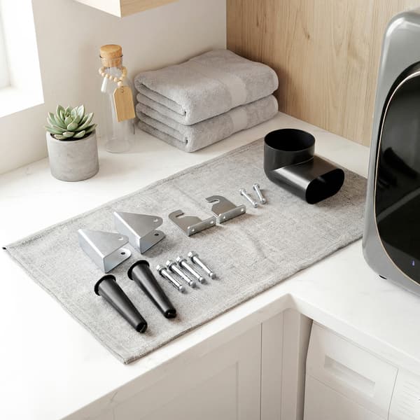 Ventileret tørretumbler 4 kg 48x40x56 cm sølv