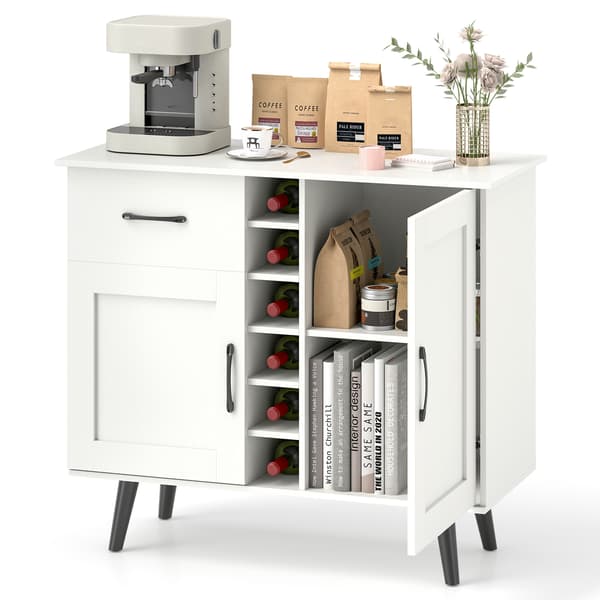 Skænk, 90x40x79 cm, Hvid - materiale: spånplade, mdf , Star