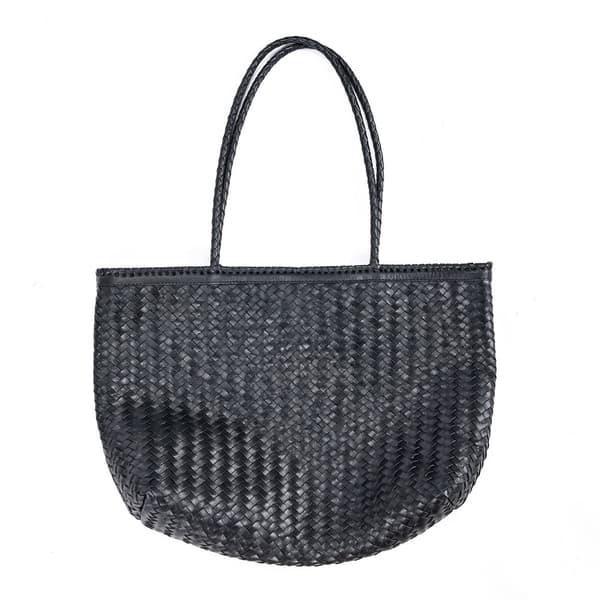 Shopper taske, 13x48x63 cm, Sort, Læder