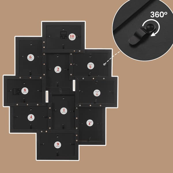 Fotoram Kollage, 60x49,3x3,6 cm, Vit