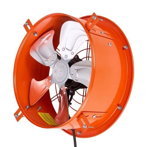 Loftventilator, solenergi, 30.5 cm, 900 CFM, med termostat, orange