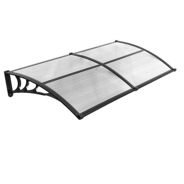 Dørmarkise 96,5x198,7x27,5 cm Klar polycarbonat