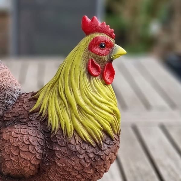 Trädgårdsfigur Höna Polyresin, Kodustaar
