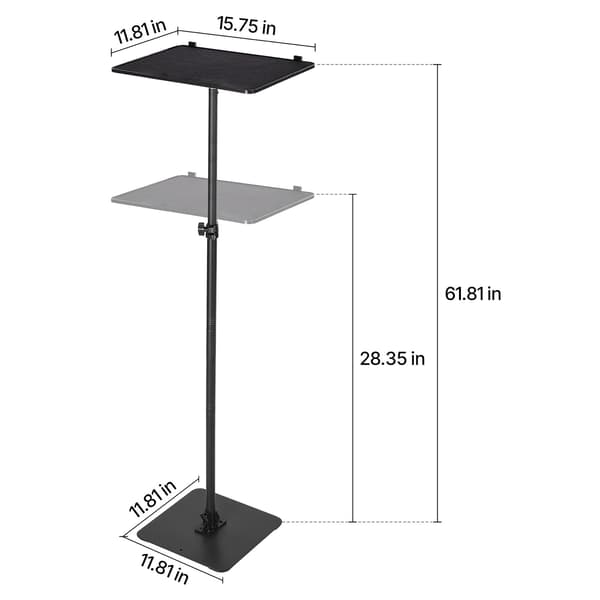 Projektorstander, Justerbar højde, 30x40x161 cm