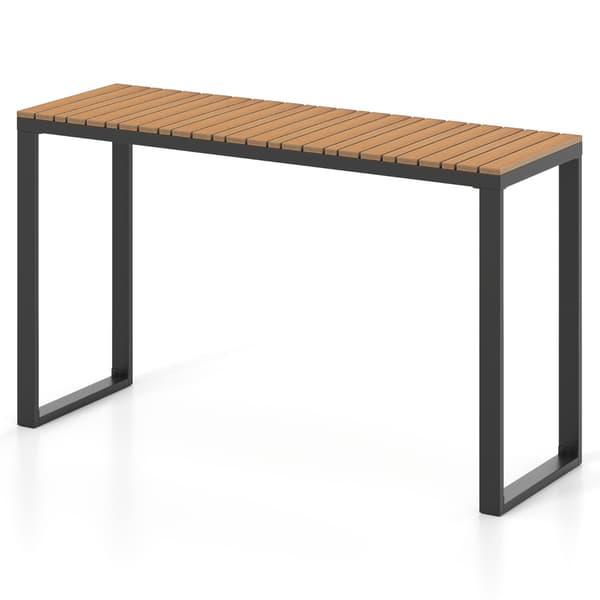 Udendørs konsolbord, 129x42x75 cm, Brun og Sort , Star