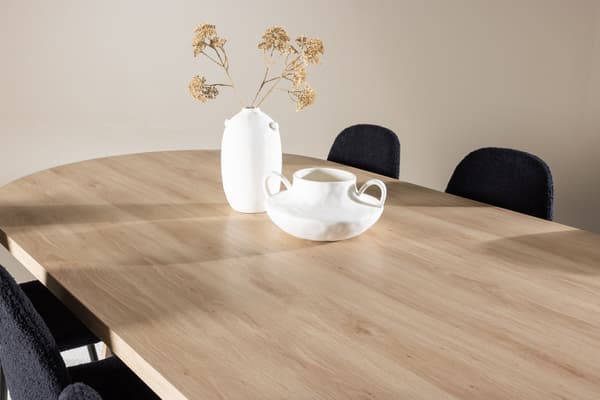 Spisebord Bootcut 230x115 cm hvidvasket