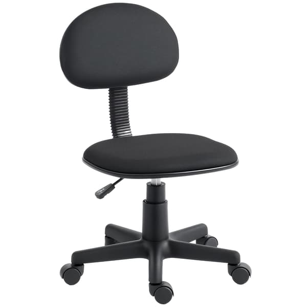 Skrivbordsstol 43x48x75–87 cm svart