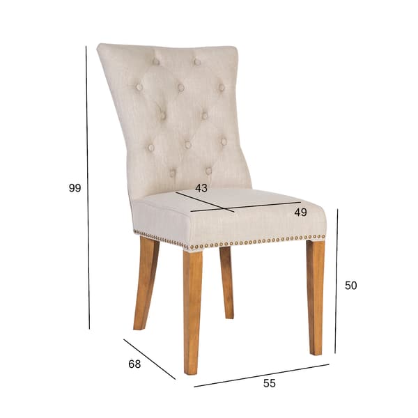 Stol HOLMES 55x68x99 cm Beige
