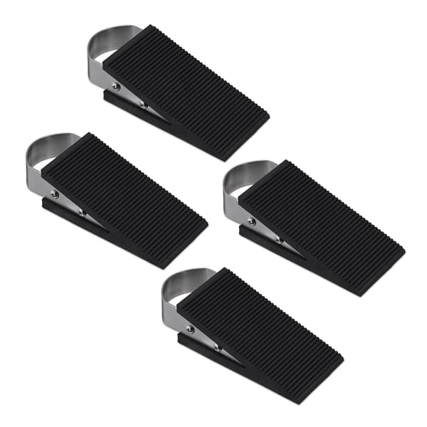 Dörrstopp Set, 3x5x12,5 cm, Svart, Gummi, Kodustaar