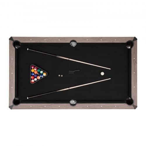 Biljardbord Kombiset, 3-i-1 Multispelbord 214 cm, Grå, MDF