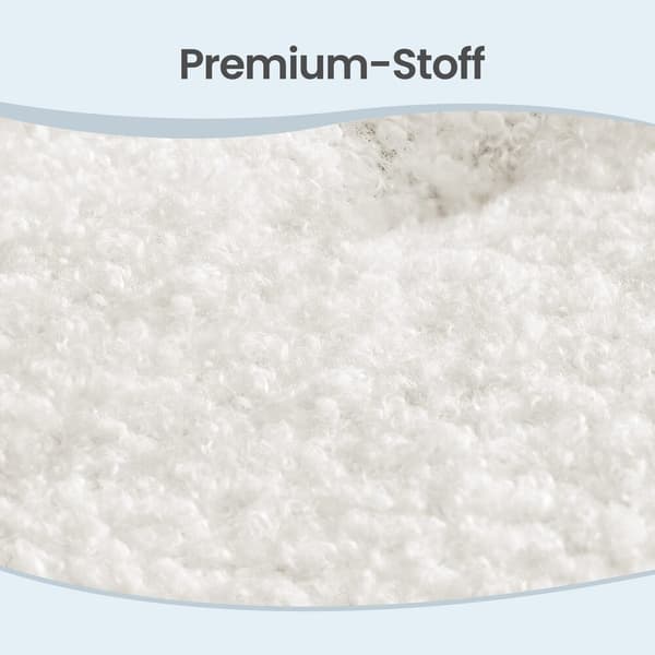 Fodskammel, fleece, tyk polstring